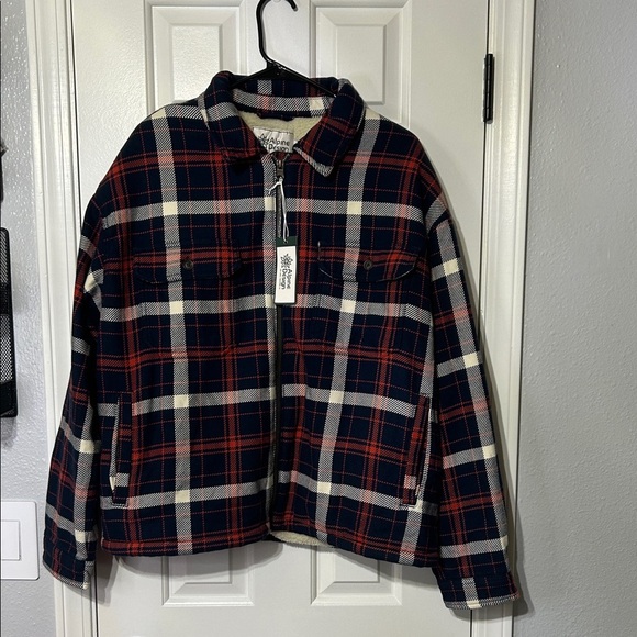 Alpine Design Red and Blue Plaid Jacket - Picture 2 of 5